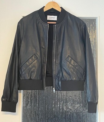 Esprit Lederjacke Schwarz XL