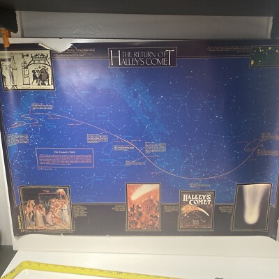 The Return Of Halley s Comet Poster lol 30x 21 1985 Poster