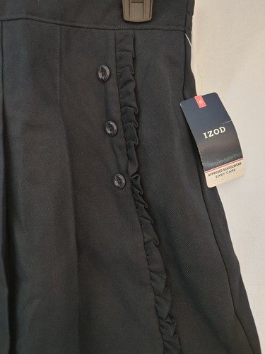 Izod Girls' School Uniform, Scooter with Ruffles, Navy, Size 10 Regular **NEW** - Picture 2 of 3