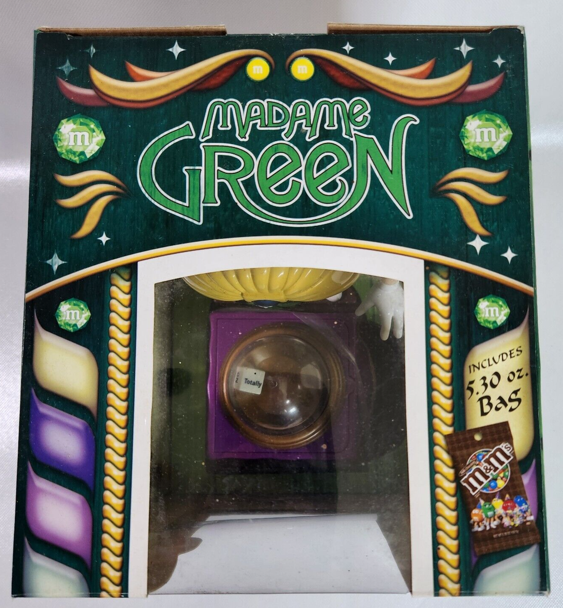 M&M's Madame Green Character Fun Fortunes Candy Dispenser M&M's Madame Green Character Fun Fortunes Candy Dispenser