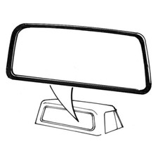 Sello trasero de vidrio sin ranura para camioneta Ford 1967-72 cromada EE. UU. C7TZ-8142084-A