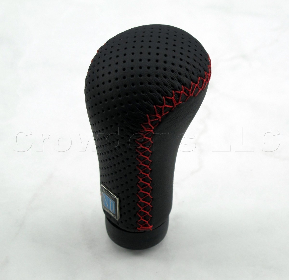 Nardi Gear Shift Knob Prestige Black Perforated Leather Black