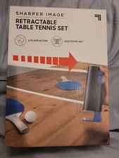 Sharper Image Retractable Table Tennis(Ping Pong) Set New In Box