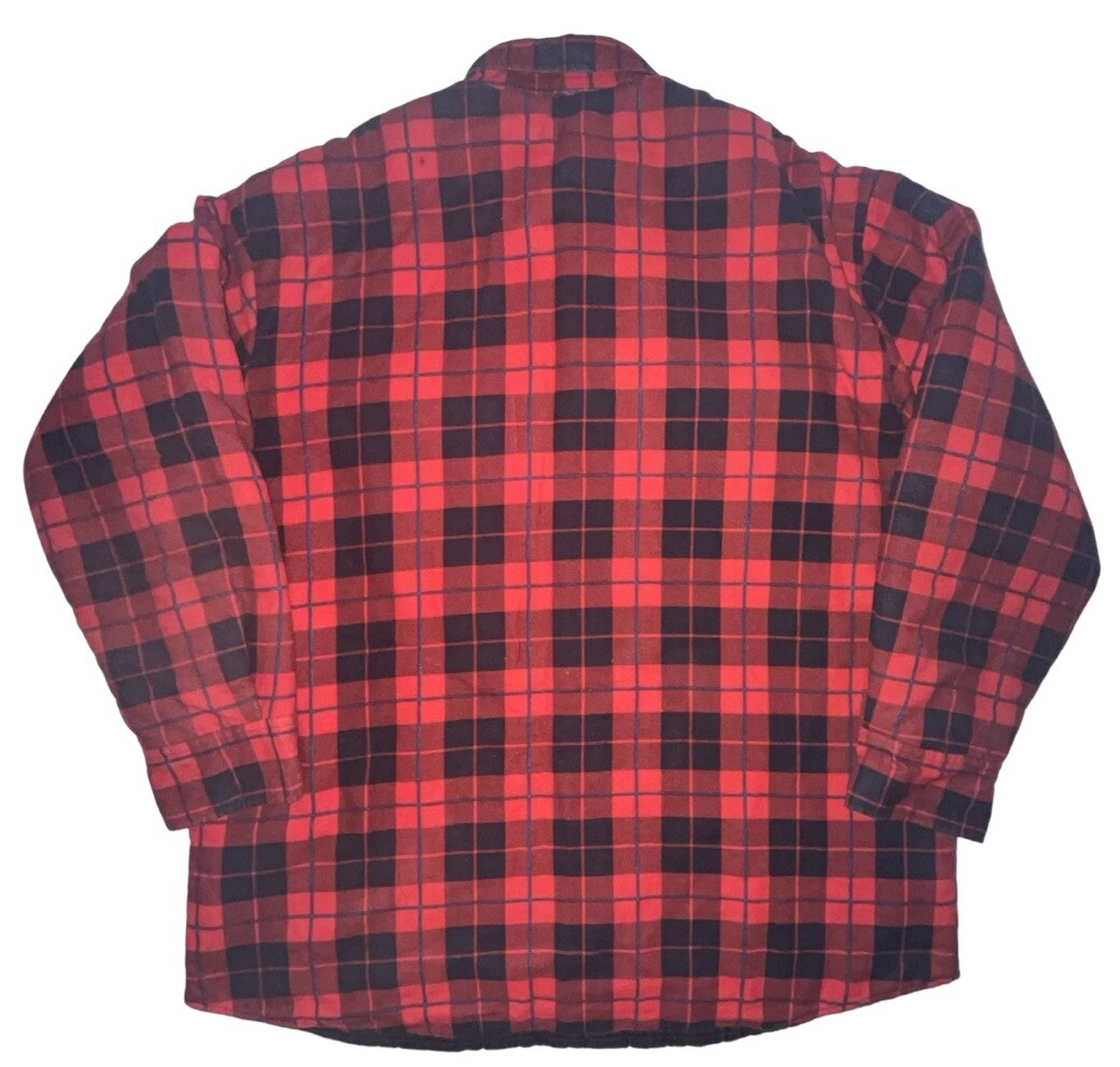 Men's Quilted Buffalo Check Work Jacket Pre-owned | eBay