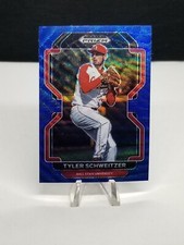 2022 Prizm Draft Picks TYLER SCHWEITZER Blue Wave Prizm #PDP161