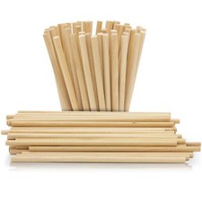 Round Wooden Dowel Rods Lollipop Sticks for Crafts and Cake Pops Various Sizes