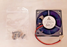 DELTA DC BRUSHLESS Fan DFB0612L SIZE  2.36L x 0.98W x 2.36H 2WIRE PIN CONNECTOR