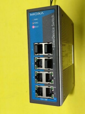 MOXA Technologies Co. EDS-308 Rev.2.2 P/N 1201003084012 EtherDevice Switch #E3