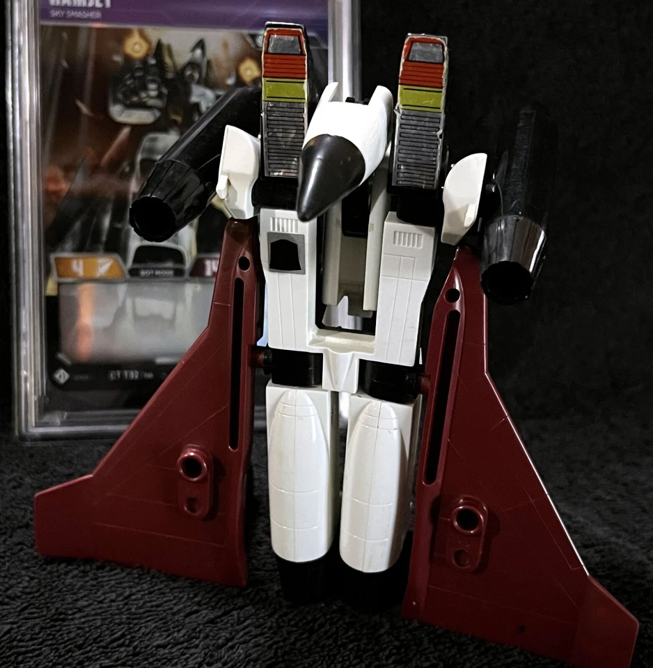 G1 1985 RAMJET • 100% COMPLETE • PSA CARD HASBRO STAMP • VINTAGE G1 TRANSFORMERS - Image 4 of 4