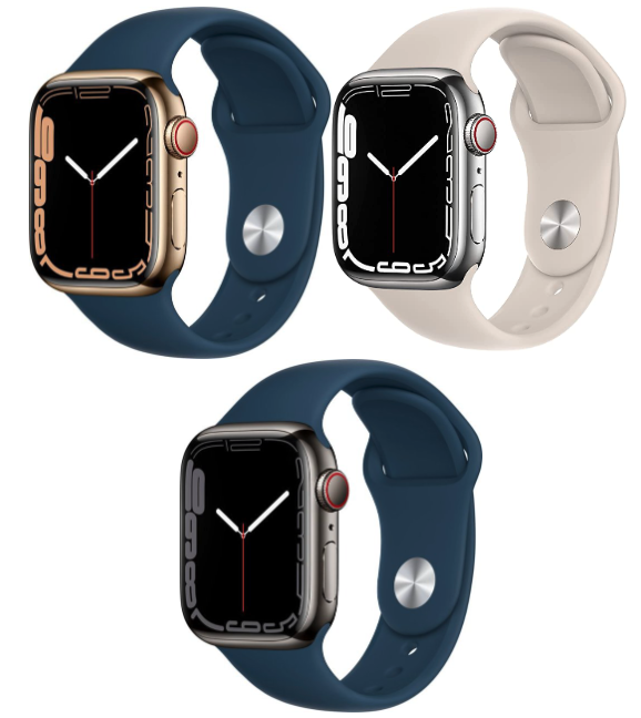 Apple Watch Series 7 45mm (GPS + Cellular) Stainless Steel Case 