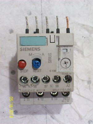 SIEMENS SIRIUS OVERLOAD RELAY , 3RU1116-1JB0