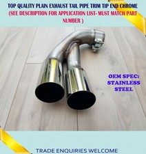 EXHAUST TIPS BMW 3 4 SERIES F30/31/32/36 316D 318D 320D 418D 420D PERFORMANCE