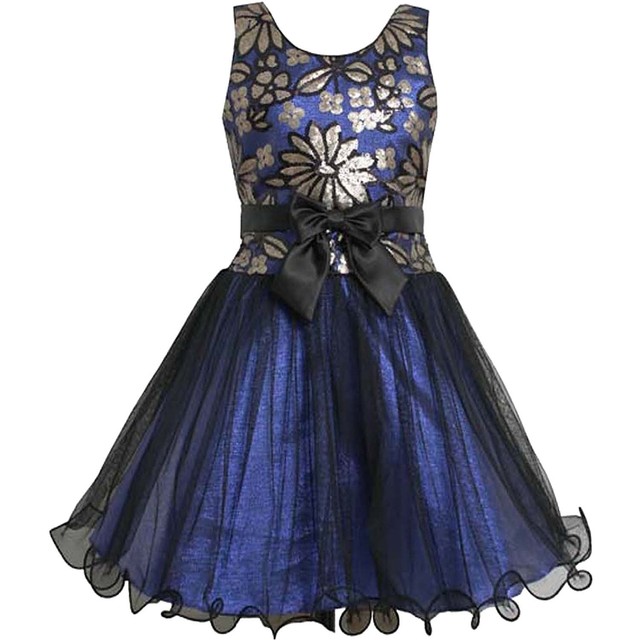 big girls royal blue dress