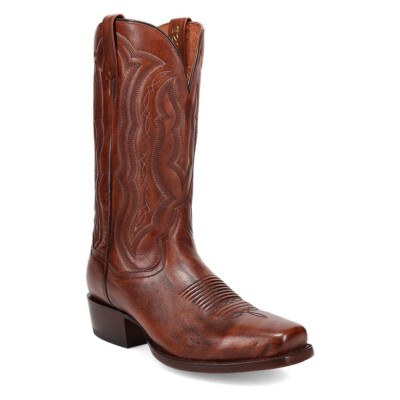 Dan Post Wade Honig Leder Cowboy Quadratische Zehe Western Stiefel (US Größe)