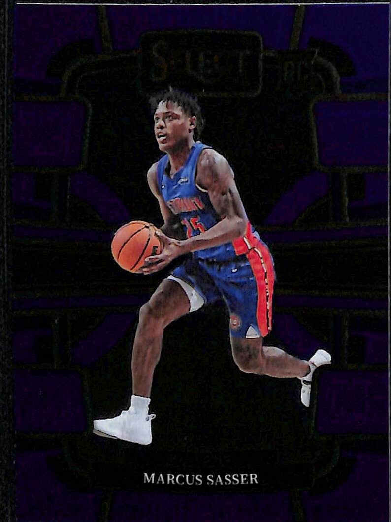 Marcus Sasser 2023-24 Panini Select - Blue Concourse Base RC #70 Pistons