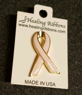 10 Healing Ribbons Breast Cancer Small Pink Enamel Ribbon Pins *New* | eBay