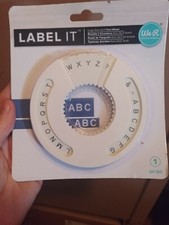 NEW in package American Craft Large Sans Serif Font Wheel - Label It. WeR memory