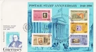 Unaddressed Guernsey FDC Cover 1990 Postage Stamp Anniversary Sheet