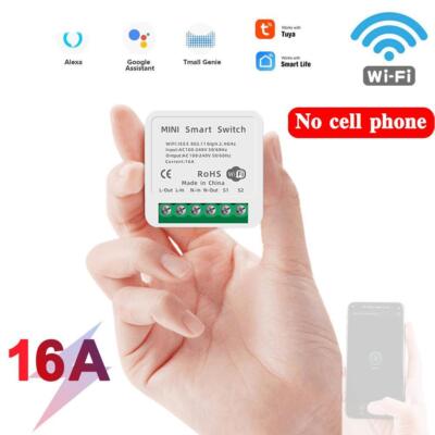 16A MINI Wifi Smart Switch Timer Funkschalter mit Tuya Alexa Home NEU 2025