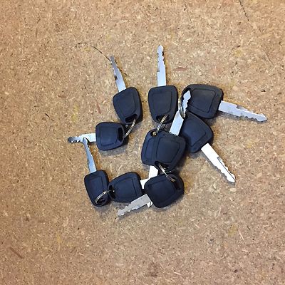 4 New Doosan Daewoo Heavy Equipment Ignition Keys – D100 E900 Series, #73 Profile