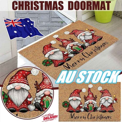 Christmas Festival Decoration Front Door Carpet Indoor Outdoor Anti-Skid Mat GV - Picture 2 of 7