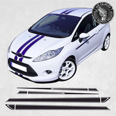 Exact Spec Seitenstreifen für Ford Fiesta MK7 ST ZS Aufkleber Grafik Dekor