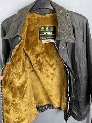 Barbour Beaufort Vintage Wax Jacket with Acrylic Lining Vest | eBay