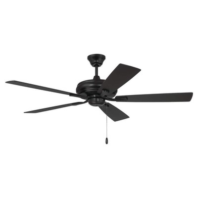 CRAFTMADE Ceiling Fan 52'' Eos Dual Mount 3-Speed Reversible Flat Black/Greywood
