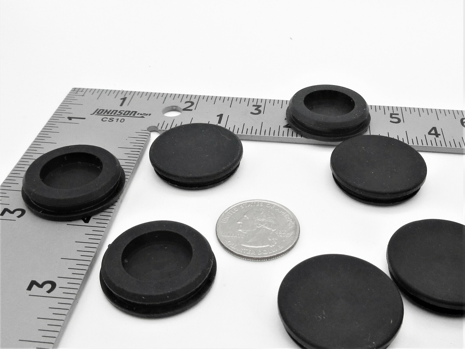 10 Pack Blank Hole Sealing Rubber Grommets Fits 1" Hole with 1/8