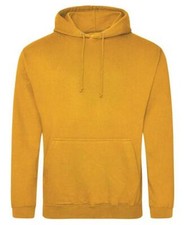 AWDis College Hoodie Mens Plain Pullover Hooded Jumper Top Hoody Sweatshirt NEW