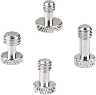 Camera Screw with 1/4''-20 & 3/8''-16 for Camera Quick Release Plate(4 Pieces)