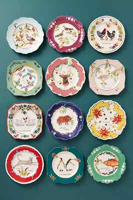 ANTHROPOLOGIE FULL COMPLETE SET LOU ROTA TWELVE 12 DAYS CHRISTMAS