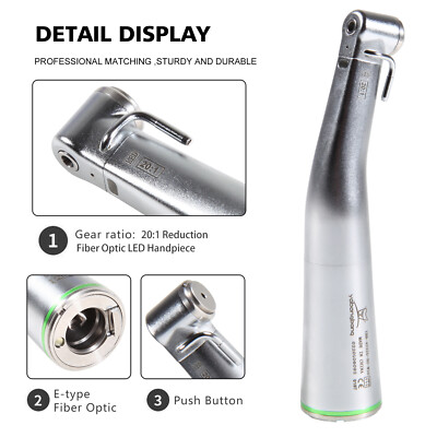 NSK Style 20:1 Push Contra Angle Dental Handpiece - Low Speed For Lab & Endo