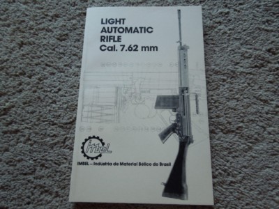 Imbel FN FAL Light Automatic Rifle book 7.62mm English Version 110 Pages  NEW