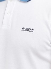 Image of NEW Barbour International Howall Polo shirt White. BNWT RARE