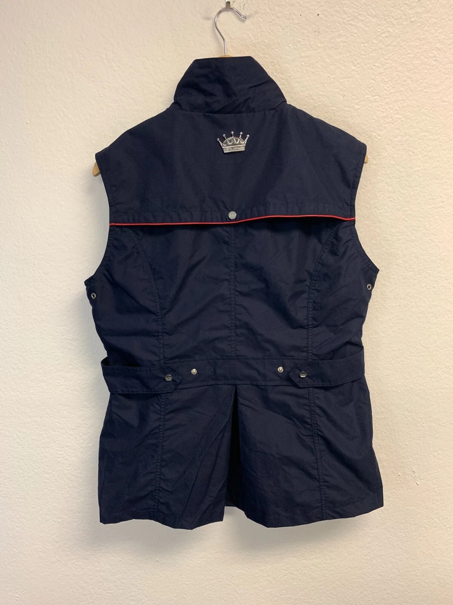 New Kastel Denmark Women&#039;s Christine Vest Size Large Navy Blue  Equestrian Lined | eBay
