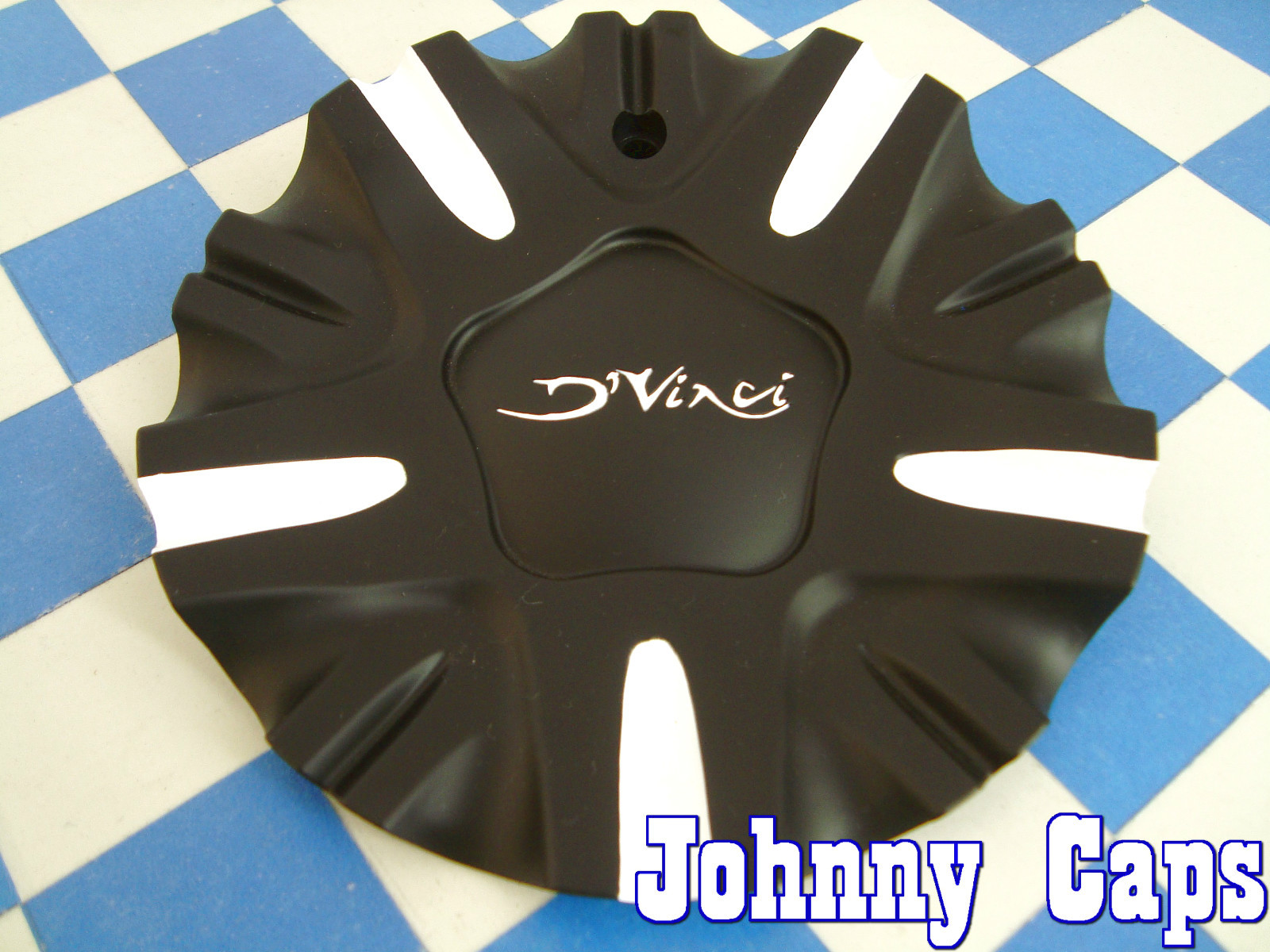 D'Vinci Wheels Black Center Caps #1450L177 Custom Wheel Black Center Cap (1)