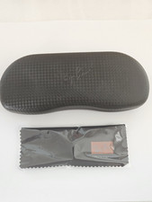 Ray-Ban Black Carbon Fiber Textured Hard Clamshell Eyeglass - Case Only w cloth