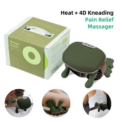 ZJKC Electric Neck & Shoulder Massager with Heat Shiatsu 3D Kneading Pain Relief