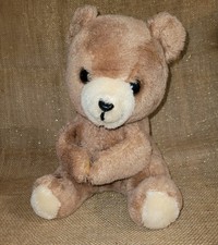 Vintage Dakin Brown Teddy Bear Stuffed Animal Hook Arms Nature Babies Plush 1977