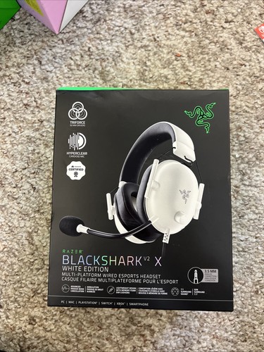 Razer BlackShark V2 X Gaming Headset: PC, Mac, PS4, PS5, Switch (White) | Sealed - Picture 1 of 3