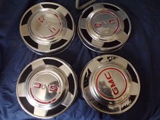 Gently Used Set 1973-87 Gmc Sierra 10 12 Dia. Dog Digh Hub Caps Cleanset4