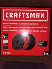 Craftsman Powered Scrubber Brush Set (CMCPSMHB) - 3 brushes - soft medium hard