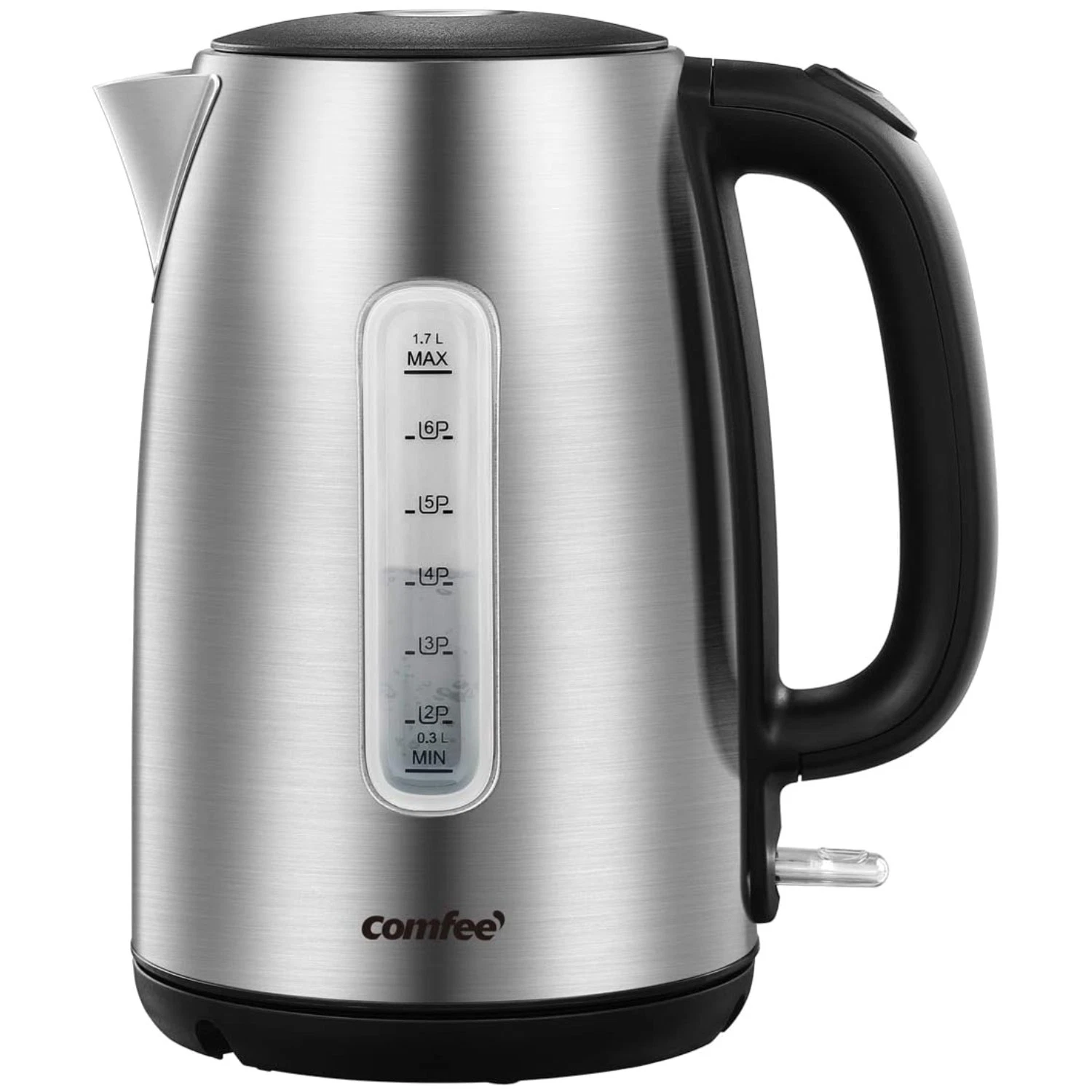 1.7L Stainless Steel Electric Kettle, Fast Boil, LED Light