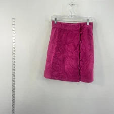 NWT FRNCH Paris Red Corduroy Mini Skirt - Women's Size S