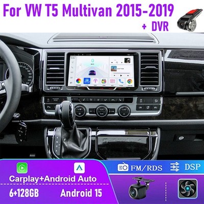 9'' 6+128GB For VW T5 Multivan 2015-2019 Car Radio Carplay Android Auto+ DVR