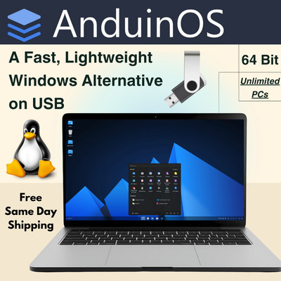 AnduinOS Bootable USB   Fast Lightweight Operating System   Windows Alternative