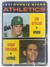 1971 Topps - 1971 Rookie Stars Jim Driscoll, Angel Mangual #317 (RC)