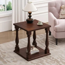 Square Accent Table End Table Night Stand Bedside Table for Living Room  Bedroom