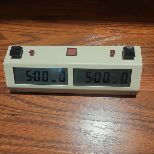 Vintage Chronos Digital Chess Game Clock - Tested & Functional 